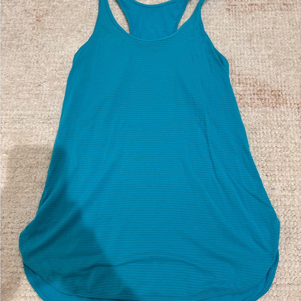 Blue Racerback Tank Top